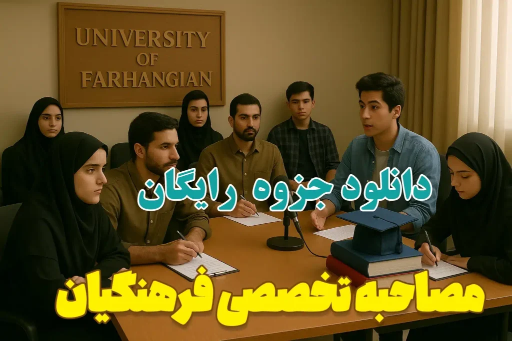 دانلود جزوه سوالات مصاحبه تخصصی دانشگاه فرهنگیان