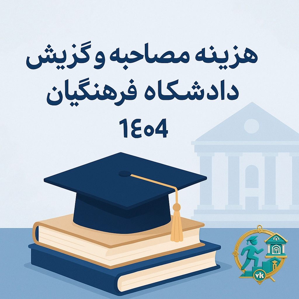 هزینه مصاحبه و گزینش دانشگاه فرهنگیان